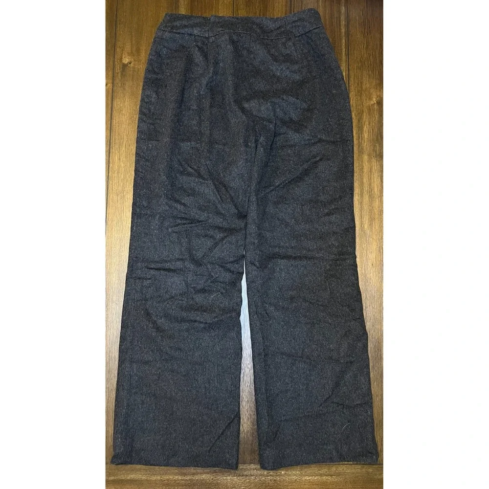 Herman‎ Geist Wool Blend Career Pants Womens Size 12 Gray Made in Italy